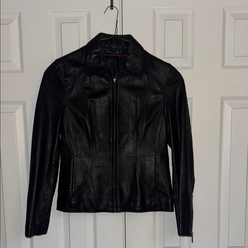 Wilsons Leather Black Classic Leather Jacket